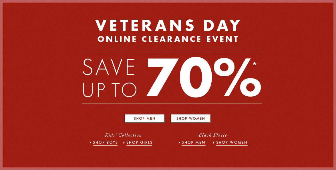 Brooks Brothers Veterans Day Clearance 